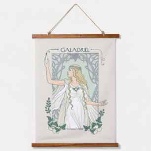 Galadriel Licht von Valinor Grafik Wandteppich Mit Holzrahmen