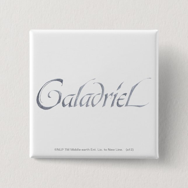 Galadriel Name texturiert Button (Vorderseite)