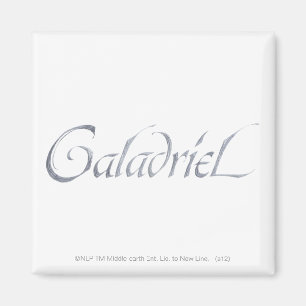 Galadriel Name texturiert Magnet