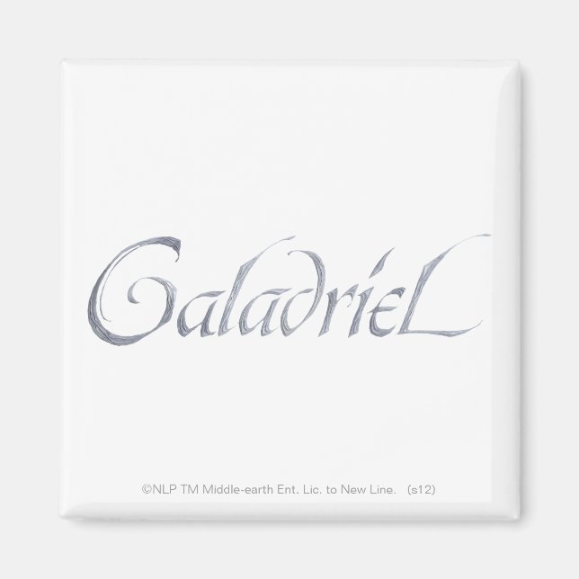 Galadriel Name texturiert Magnet (Vorne)