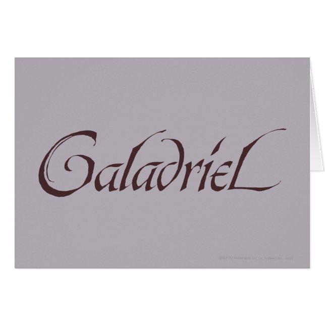 Galadrielname Solid (Vorderseite (Horizontal))