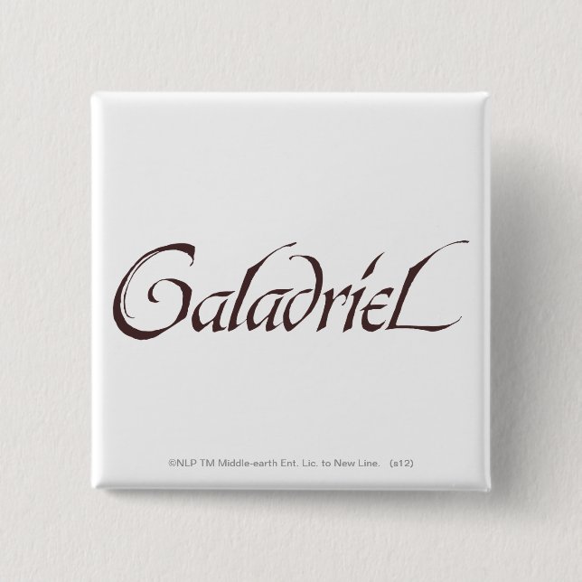 Galadrielname Solid Button (Vorderseite)