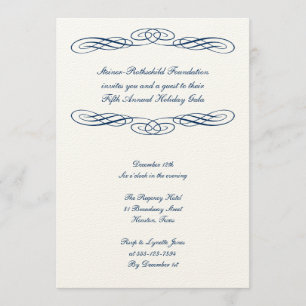 Galaereignis des Skriptes des blauen Bandes Einladung