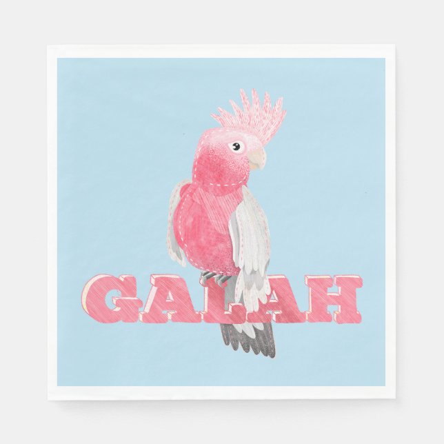 Galah Australain Bird Serviette (Vorderseite)