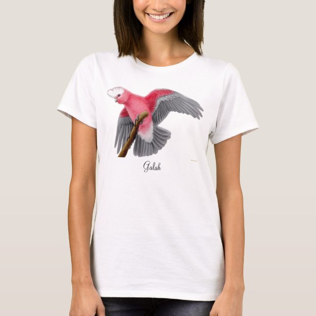 Galah Cockatoo-Damenbabydoll-T-Shirt T-Shirt (Vorderseite)