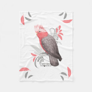 Galah Cockatoo-Decke Fleecedecke