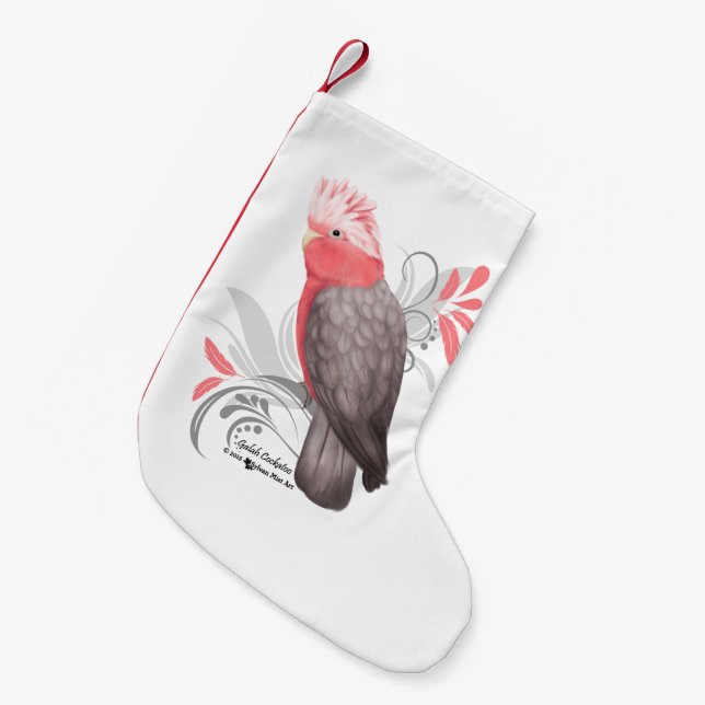 Galah Cockatoo Kleiner Weihnachtsstrumpf (Vorderansicht (hängend))