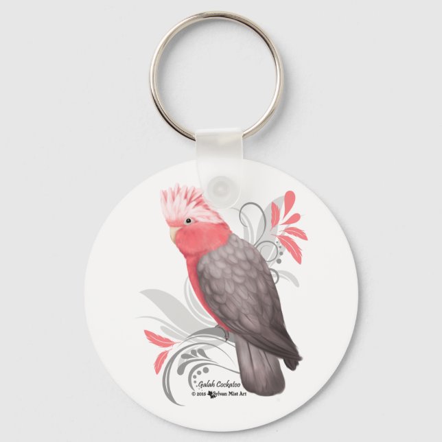 Galah Cockatoo Schlüsselanhänger (Vorderseite)