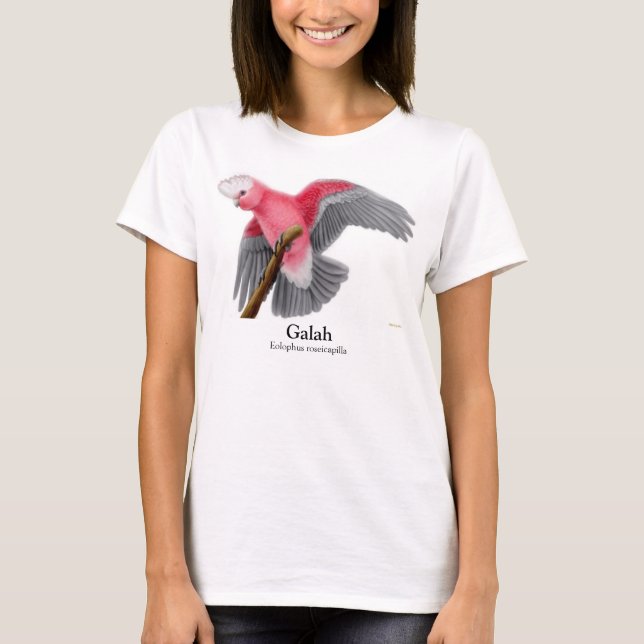 Galah Cockatoo-Spaghetti-Spitze T-Shirt (Vorderseite)