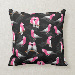 Galah-Rosa-Kakatotemuster Kissen