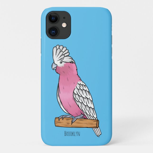 Galah Vogel Cartoon Illustration Case-Mate iPhone Hülle (Rückseite)
