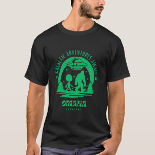 Galaktische Abenteuer warten Omaha Nebraska T-Shirt