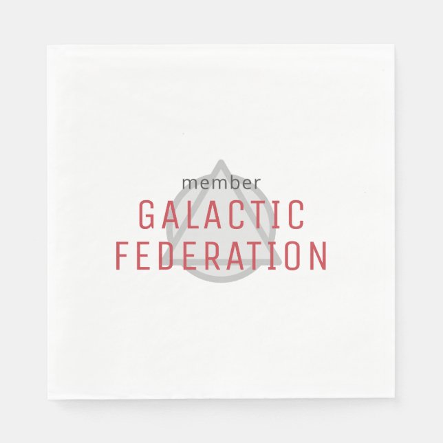 Galaktische Föderation Mitglied Serviette (Vorderseite)