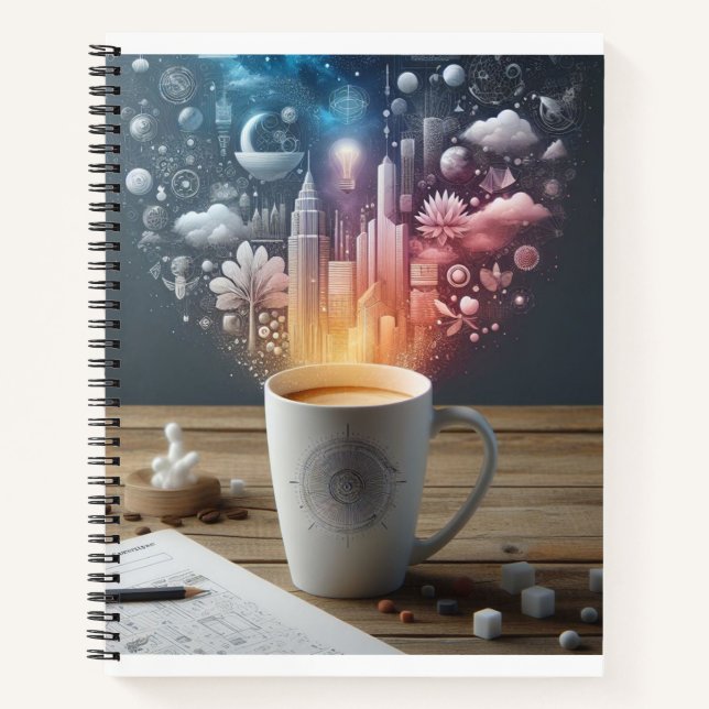 Galaktische Fusion Notizbuch (Vorderseite)