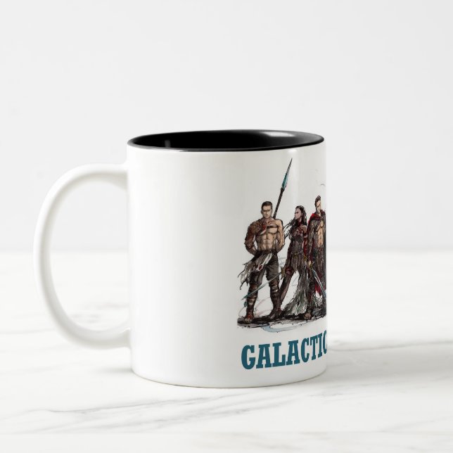 Galaktische Gladiator-Tasse Zweifarbige Tasse (Links)
