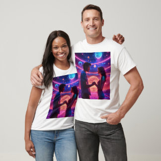 "Galaktische Harmonie: Himmelstanz" T-Shirt