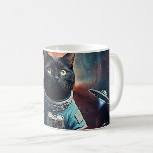 Galaktische Katzenastronautin Kaffeetasse