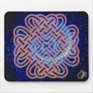 Galaktische keltische Liebe Knot Mouse Pad Mousepad
