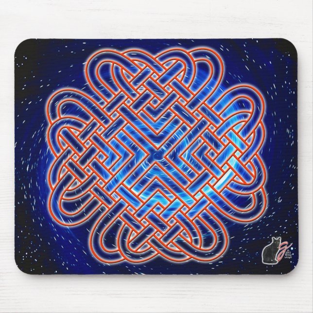 Galaktische keltische Liebe Knot Mouse Pad Mousepad (Vorne)