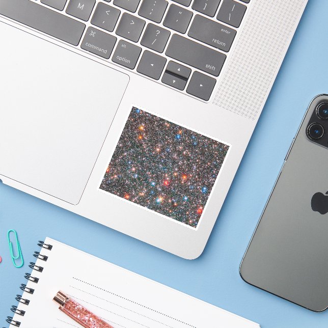 Galaktische Masse der Milchstraße. Aufkleber (Laptop mit iPhone)