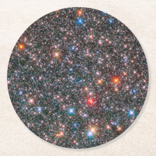 Galaktische Masse der Milchstraße. Runder Pappuntersetzer