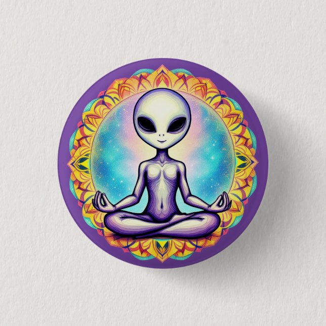 Galaktische Meditation Button (Vorderseite)