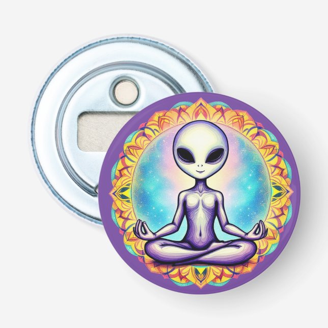 Galaktische Meditation Flaschenöffner (Vorderseite)