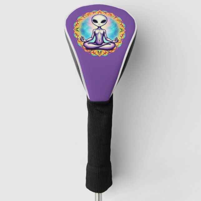 Galaktische Meditation Golf Headcover (Vorderseite)