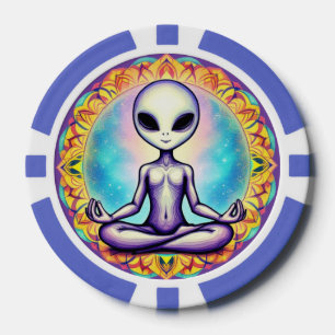 Galaktische Meditation Pokerchips