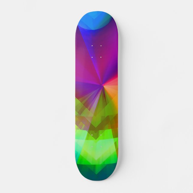 Galaktische Prismen Skateboard (Vorderseite)
