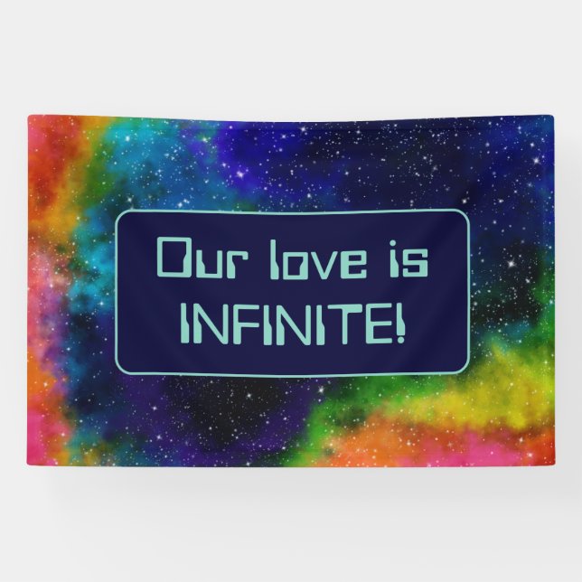 Galaktische SCI-Fi-Hochzeit Banner (Horizontal)