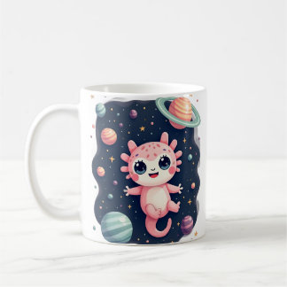 Galaktischer Axolotl Kosmischer Raum Kawaii - Süße Kaffeetasse