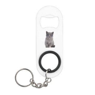 Galaktischer Blick auf die Stellar Kitty in Sonnen Mini Flaschenöffner