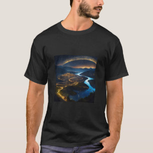 Galaktischer Chic: Geeignetes Thema des Weltraums T-Shirt