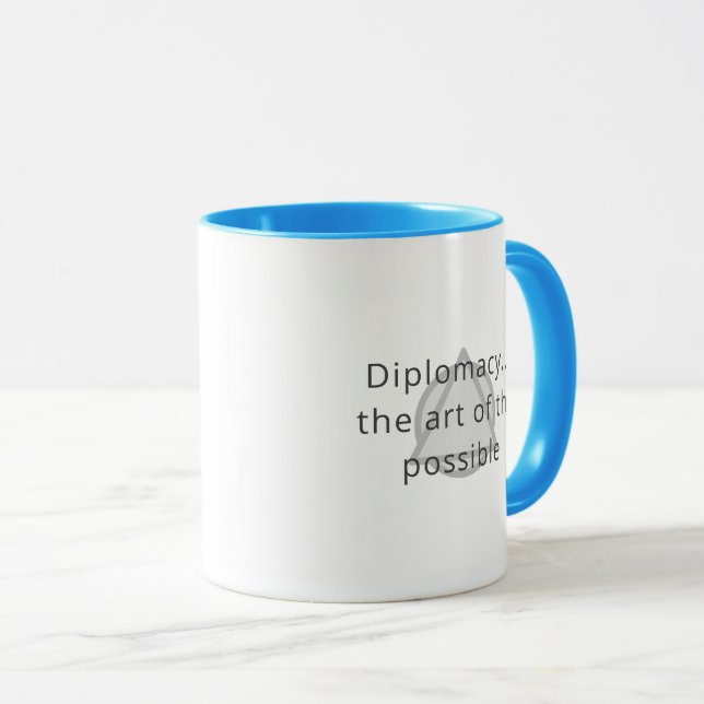 Galaktischer Föderations-Diplomatie-Kaffee Tasse (VorderseiteRechts)