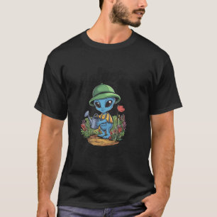 Galaktischer Gärtner Süßer Whimsicaler Gärtnernder T-Shirt
