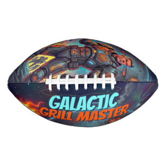 Galaktischer Grillmeister Retro-Comic-Sci-Fi-Pop-A Football