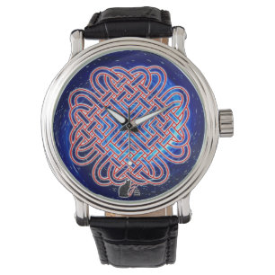 Galaktischer keltischer Liebesknoten Armbanduhr