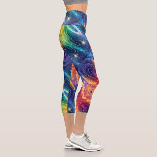 Galaktischer Reiki-Heiler Yoga-Lehrer für kosmisch Capri Leggings