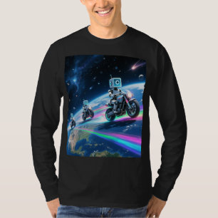 Galaktischer Roboter-Rennen T-Shirt