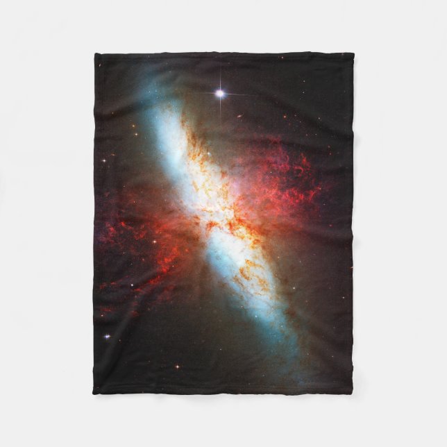 Galaktischer Schweif Fleecedecke (Vorderseite)