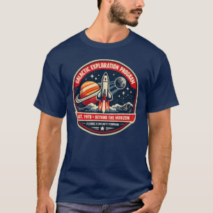 Galaktisches Explorationsprogramm Vintage-Raumfahr T-Shirt