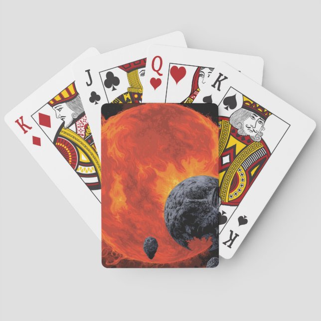 Galaktisches Friedhofposter, Macs 2129-1. Spielkarten (Rückseite)