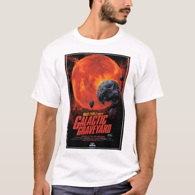 Galaktisches Friedhofposter, Macs 2129-1. T-Shirt (Vorderseite)
