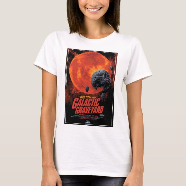 Galaktisches Friedhofposter, Macs 2129-1. T-Shirt (Vorderseite)