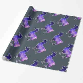 Galaktisches Lama-Packpapier Geschenkpapier