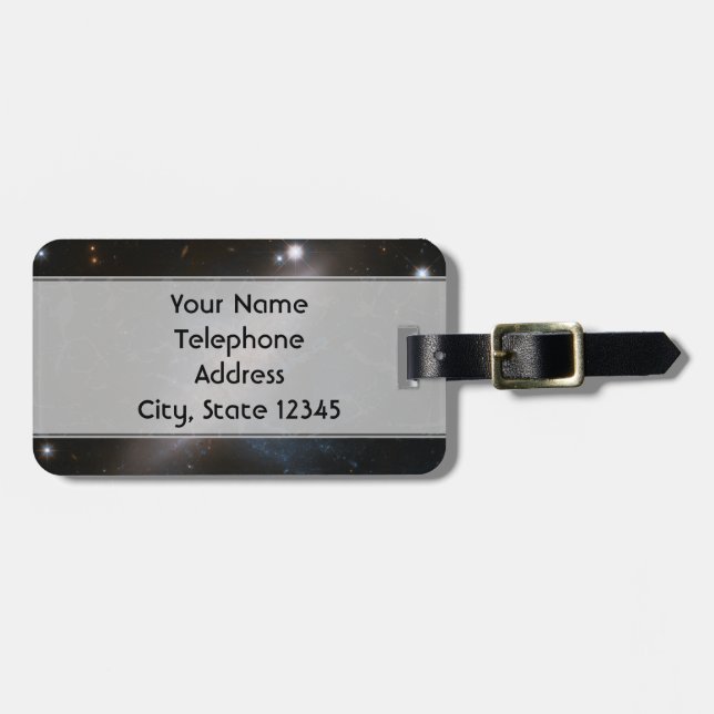 Galaktisches Overlay Gepäckanhänger (Vorderseite horizontal)