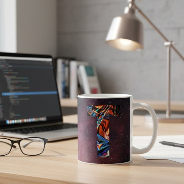 Galaktisches Prism Initial T Tasse (Von Creator hochgeladen)
