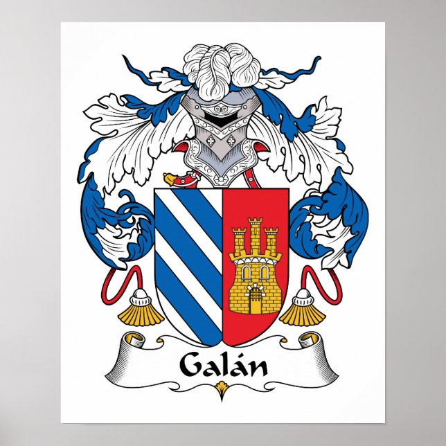 Galan Familienwappen Poster (Vorne)