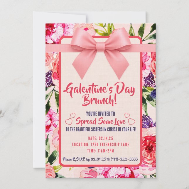 Galantine's Day Invitation Einladung (Vorderseite)